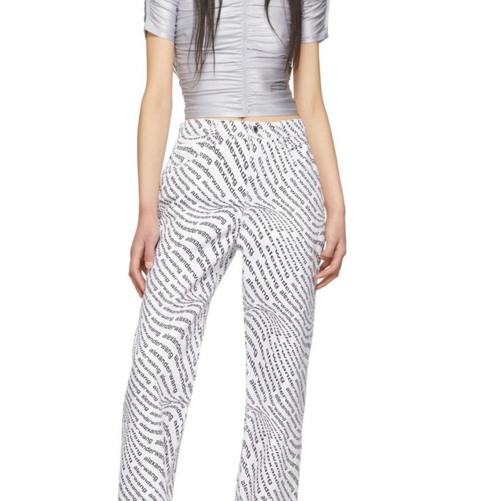 Alexander Wang jeans logo